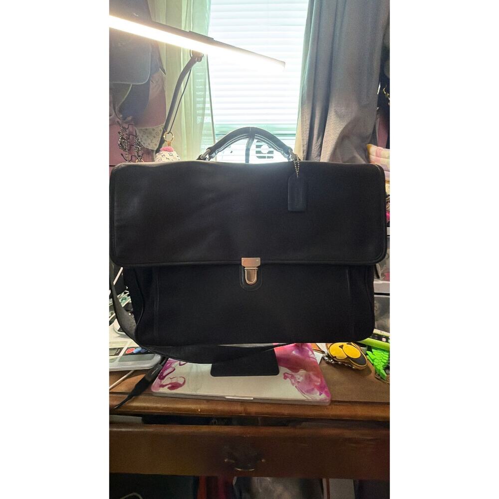 276. Vintage Coach briefcase with nickel hardware - Picture 1 of 8